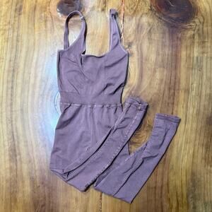 Free People Movement Jumpsuit XS/S Nutmeg Pink Good Karma Sleeveless Y3-21